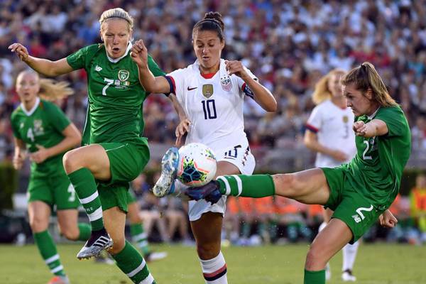 Ireland women blown away early by world champions USA