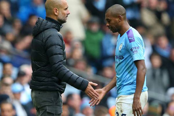 City’s Fernandinho catches Guardiola off guard with exit talk