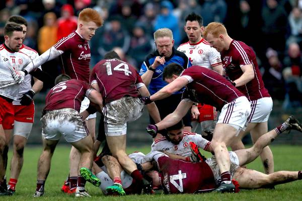 Galway make fair start on a foul day as Tyrone tamed