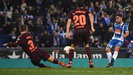 Barcelona’s unbeaten run ends with cup loss to Espanyol