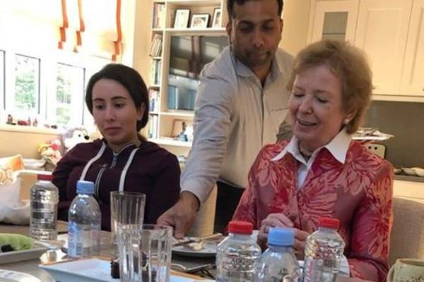 Mary Robinson says she was ‘misled’ in Princess Latifa case