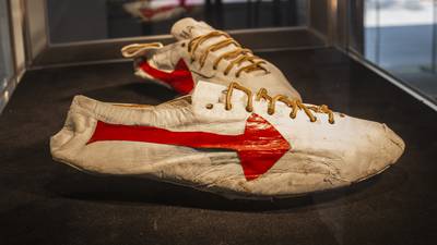 Early handmade Nike running shoes could fetch €1m in Olympian auction