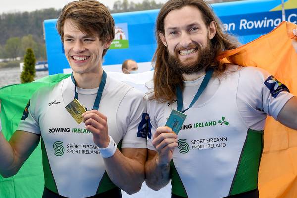 Paul O’Donovan and Fintan McCarthy land rowing gold in Italy