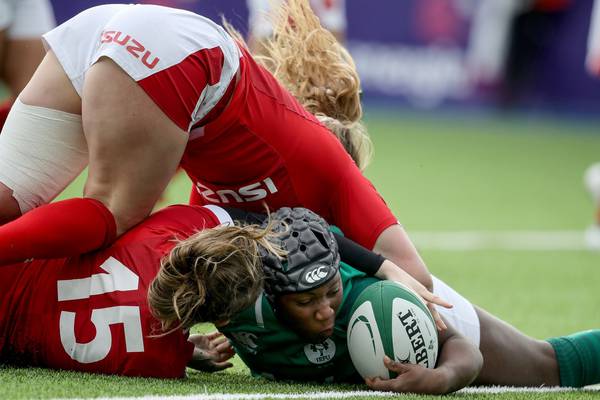 Ireland go top after they storm home to bonus-point win over Wales