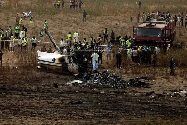 Seven people killed in plane crash near Nigerian airport