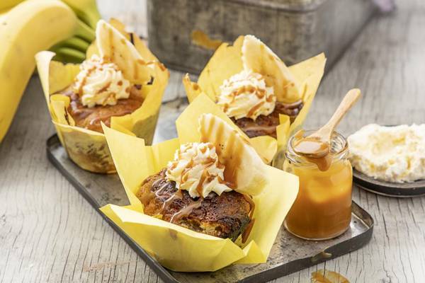 Simple steps for making perfect banoffee muffins