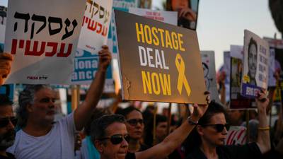 Protestors hold demonstrations in Israel's Haifa, demanding hostage swap deal