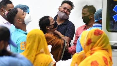 Oxygen leak kills 22 hospital patients as Covid second wave devastates India