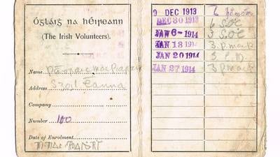 Patrick Pearse’s Irish Volunteer card expected to fetch in the region of €150,000 in Whyte’s sale