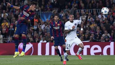 Neymar’s double sees Barcelona through with minimum of fuss