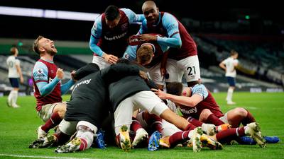 Lanzini rounds off stunning West Ham comeback at Spurs