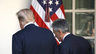 Trump blames ‘clueless’ Fed chairman Powell for recession signs