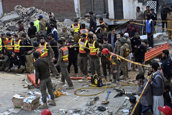 Death toll from Pakistan mosque bombing rises to 83