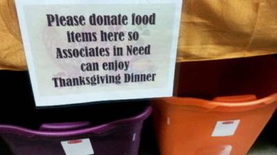 Walmart launches food appeal... for Walmart staff