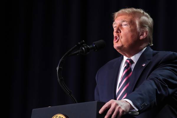 ‘It was all bullsh*t.’ Trump rails against opponents in caustic speech