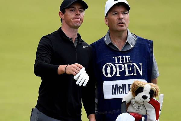 Who has Rory McIlroy lined up as his next bagman?