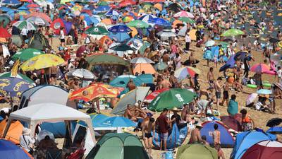 The world's busiest beach is at jam-packed Dalian in China