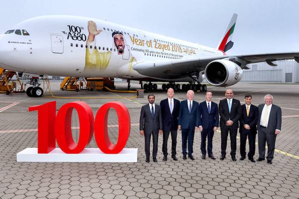 Emirates receives its 100th Airbus A380 and AF-KLM to introduce booking fee