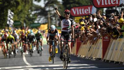 Tour de France: Dan Martin takes stage six after thrilling finish