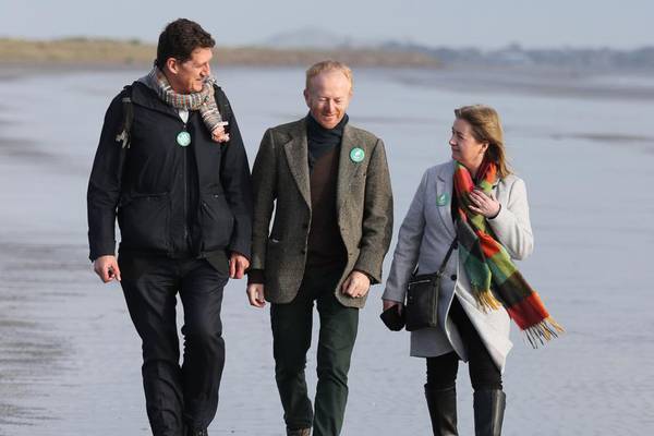 Miriam Lord: Greens take to the beach as signs emerge of a rising tide