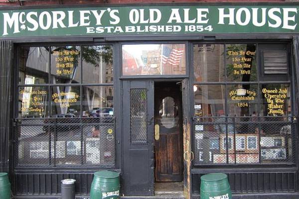 ‘Best Irish Pub in the World’ competition entry: McSorley’s Old Ale House, New York