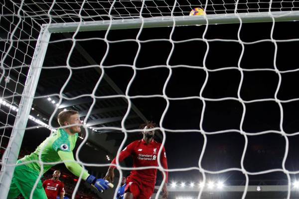 Pickford apologises to Everton fans for ‘freak’ Liverpool goal