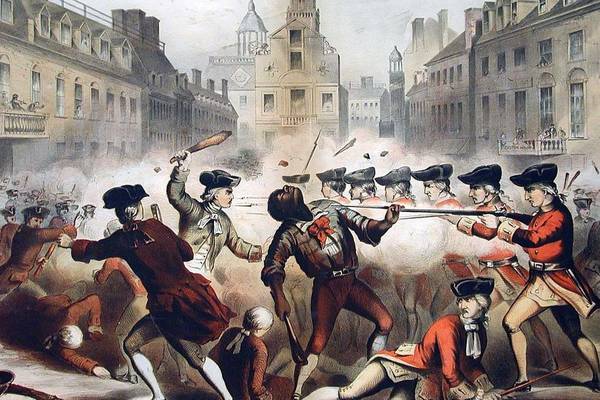 No Tea Party – Frank McNally on Irish involvement in the Boston Massacre, a forerunner to US independence