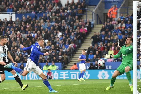 Vardy bags a brace as Leicester put five past dismal Newcastle